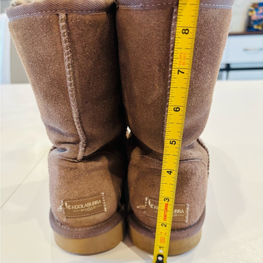 UGGS Koolaburra Chestnut Suede Ankle Boots size 10 - Picture 8 of 9